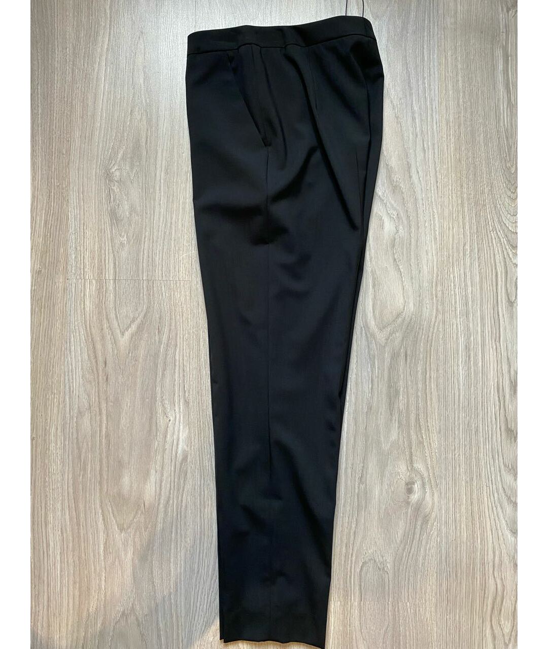 ESCADA Черные шерстяные прямые брюки, фото 4