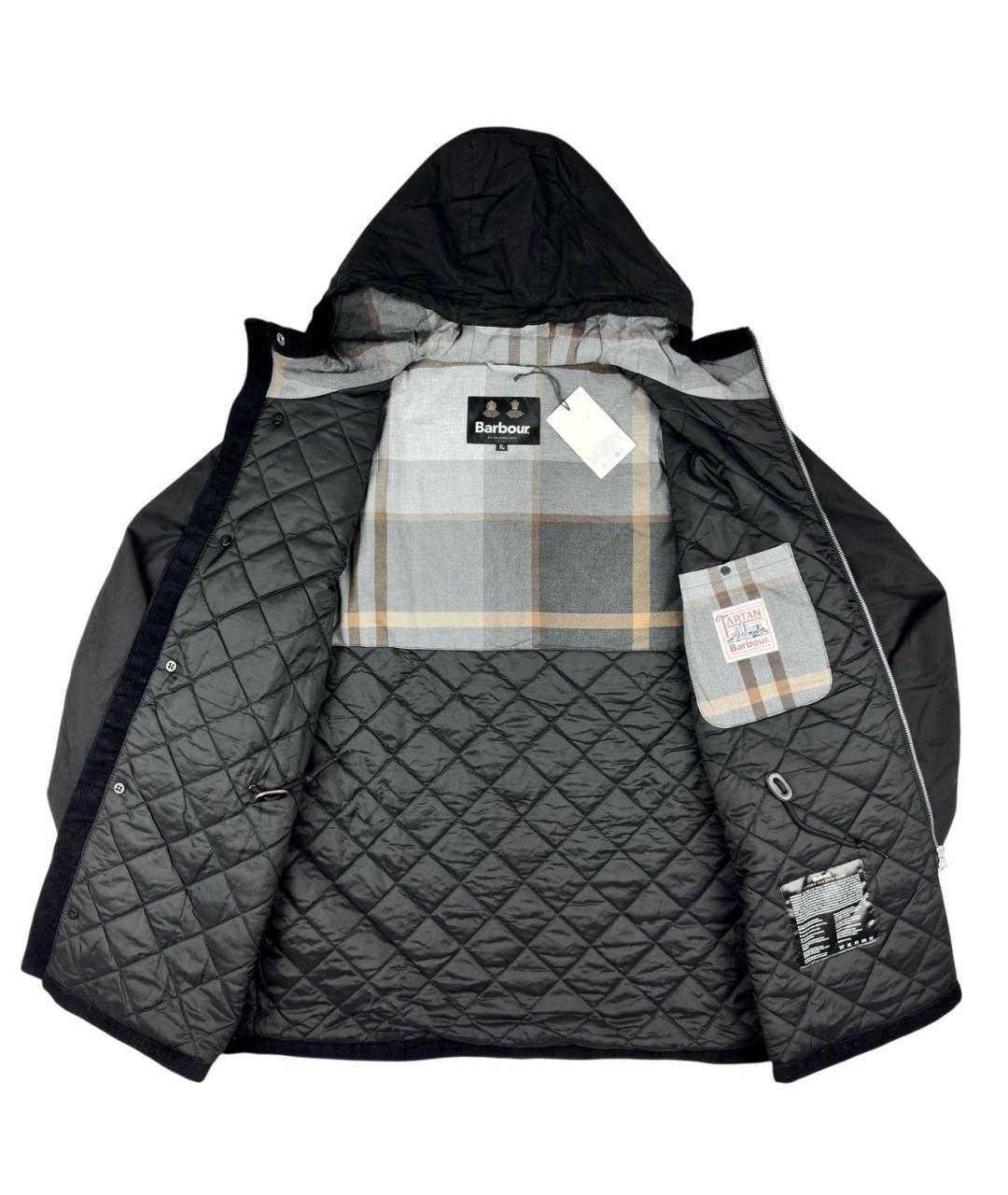 BARBOUR Черная хлопковая парка, фото 5