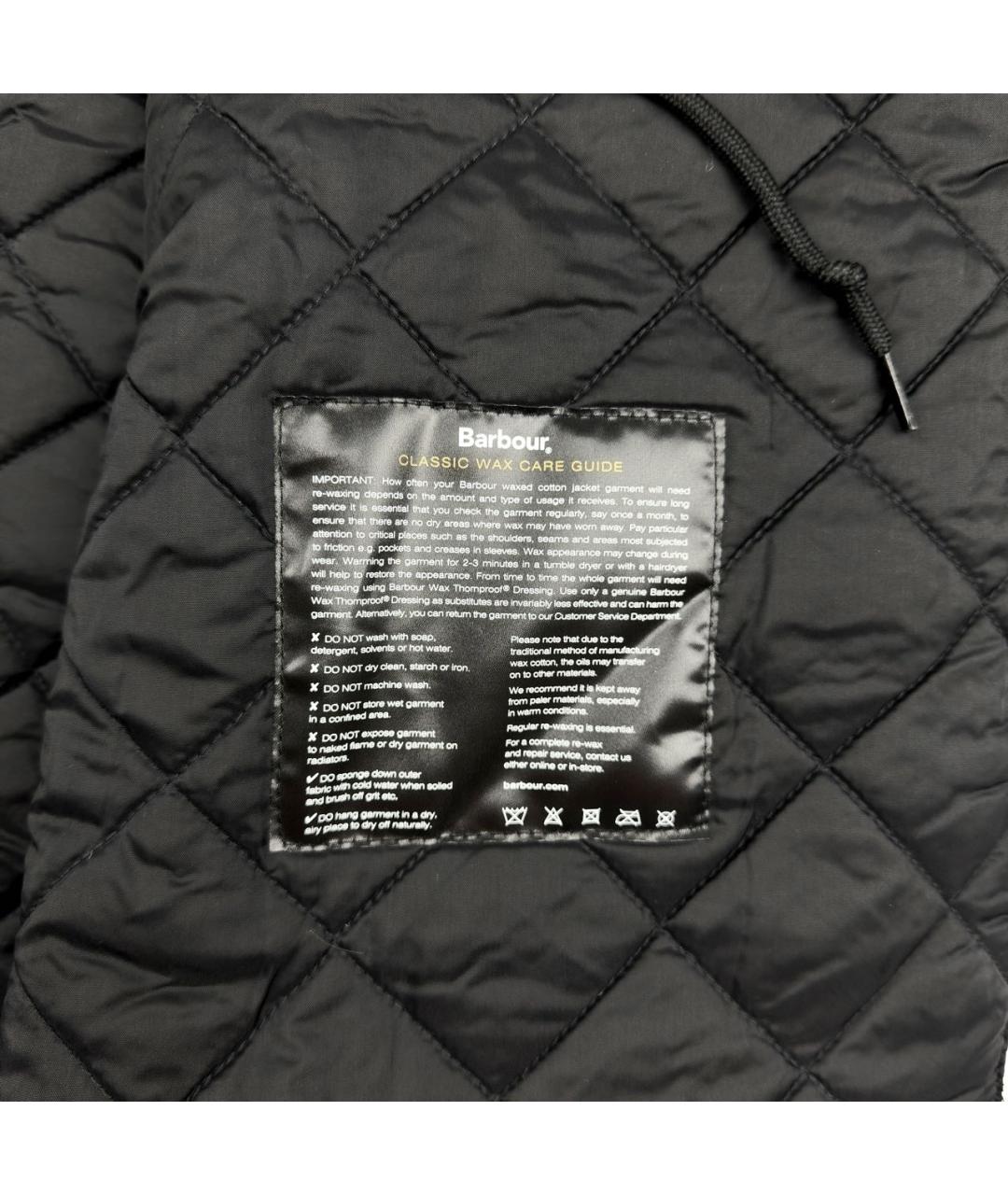 BARBOUR Черная хлопковая парка, фото 7