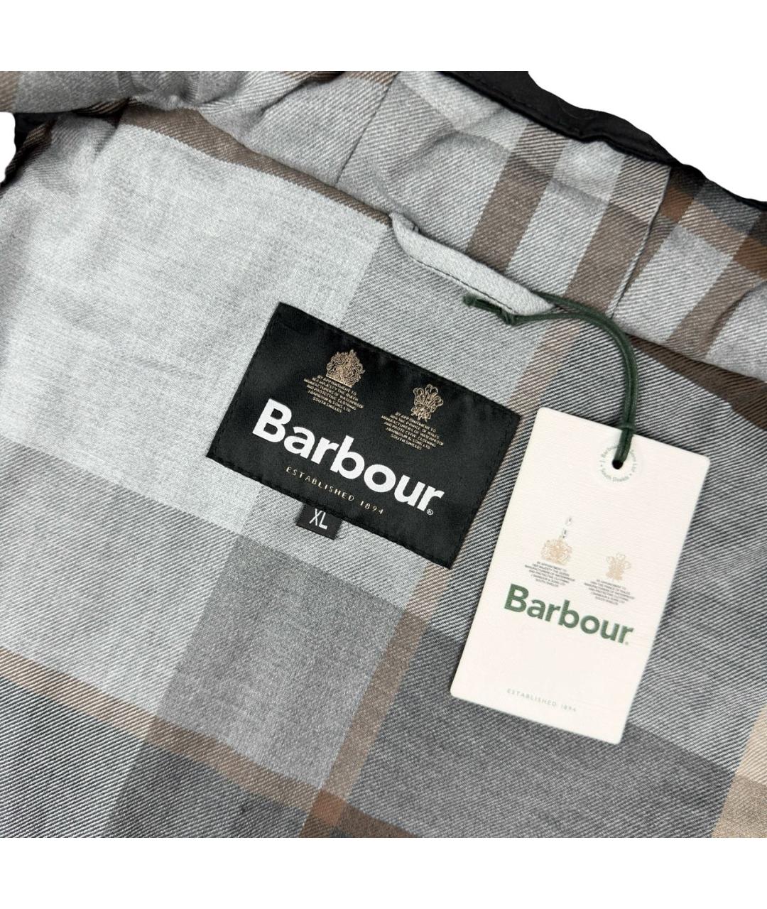 BARBOUR Черная хлопковая парка, фото 3