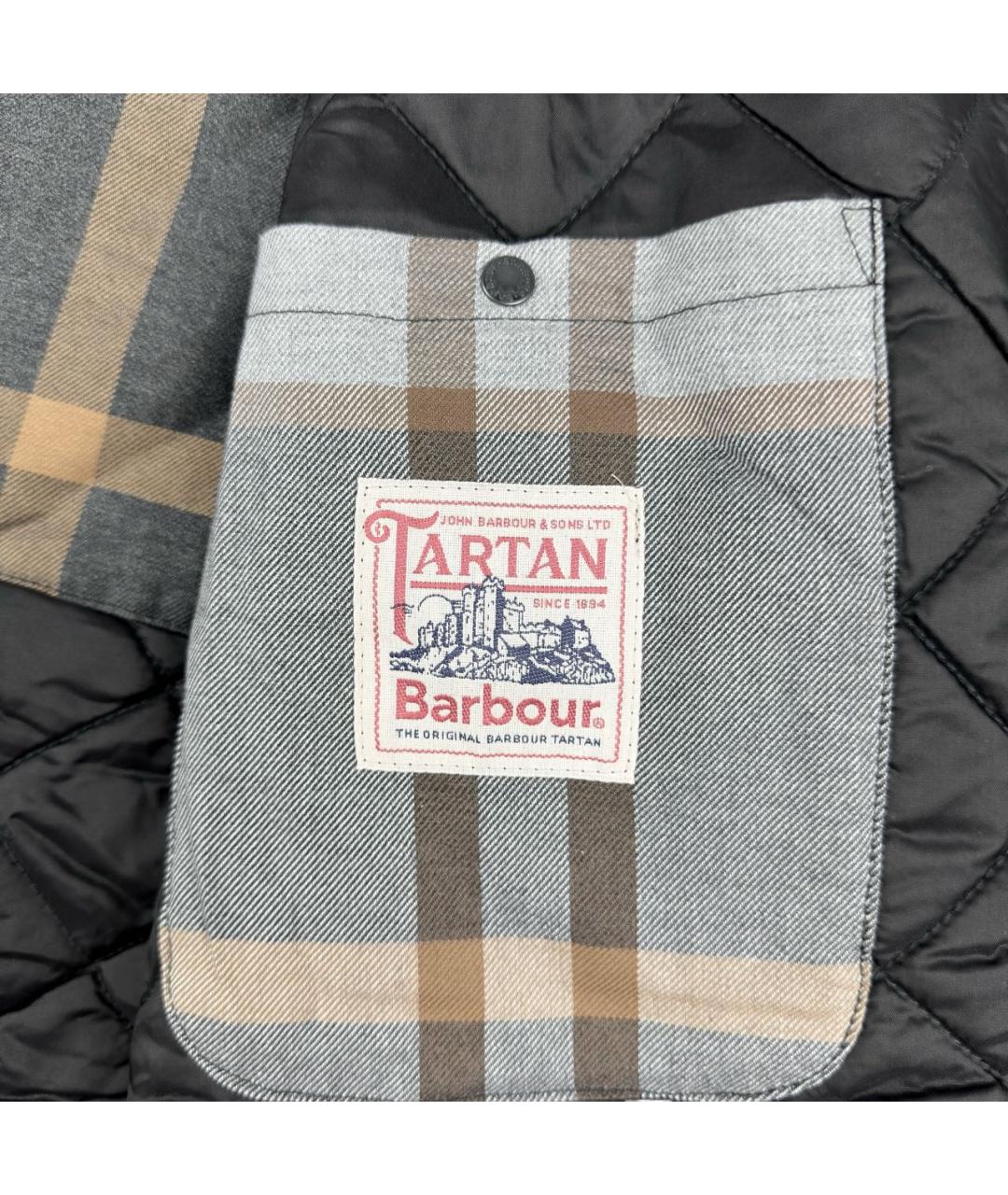 BARBOUR Черная хлопковая парка, фото 8