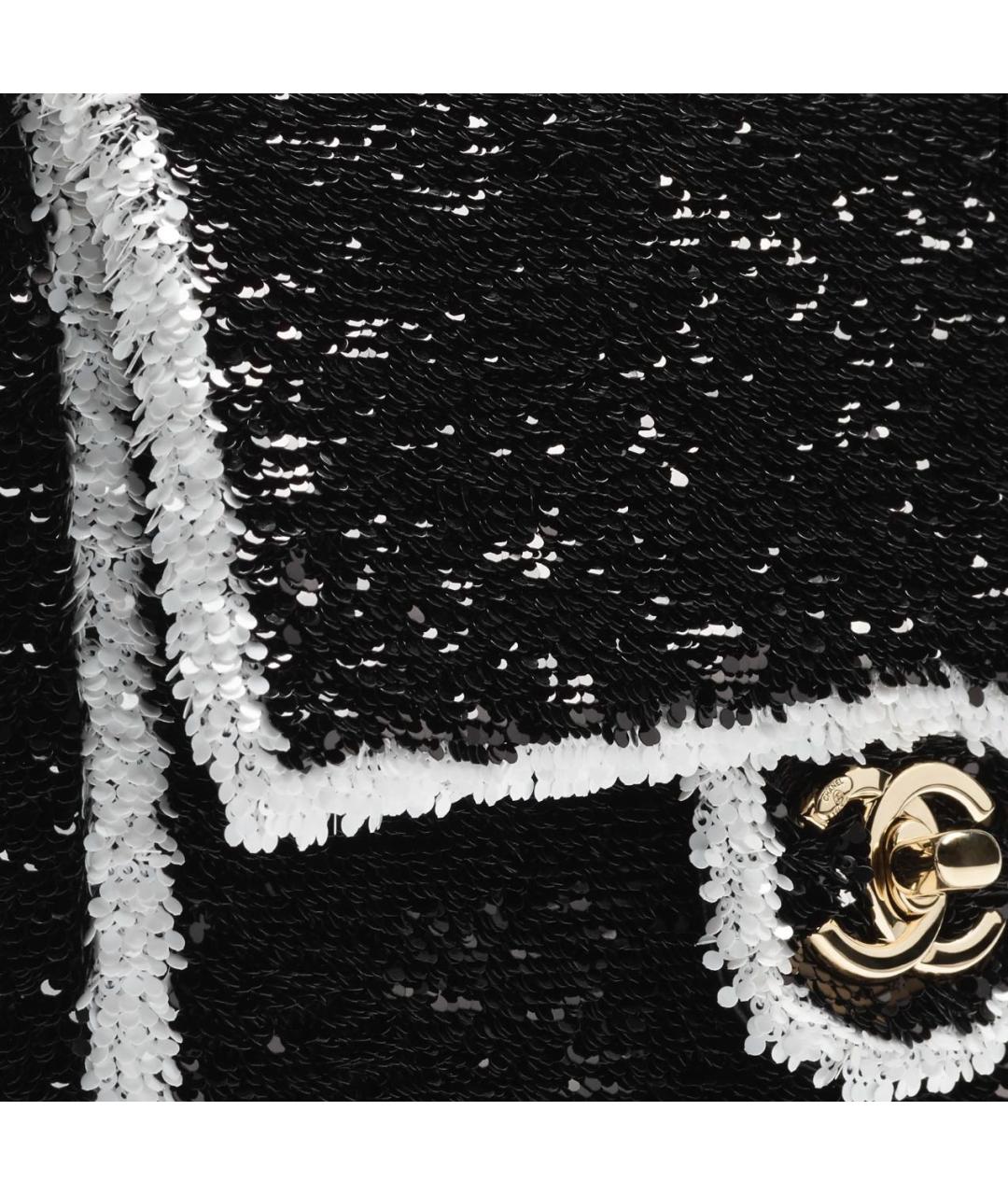 CHANEL Черная твидовая сумка через плечо, фото 4