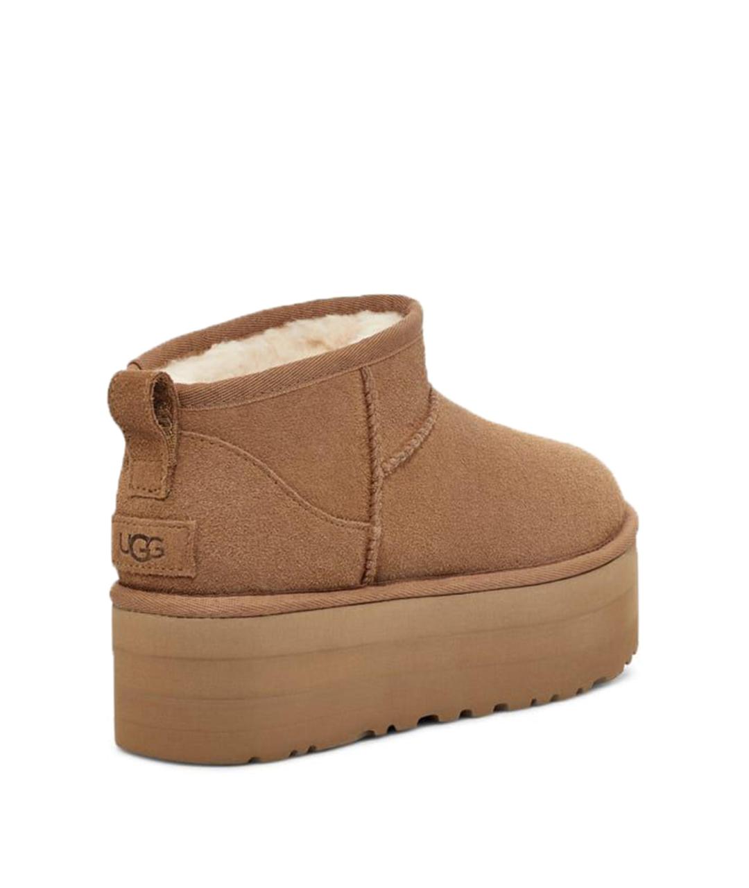 UGG AUSTRALIA Коричневые кожаные ботинки, фото 2