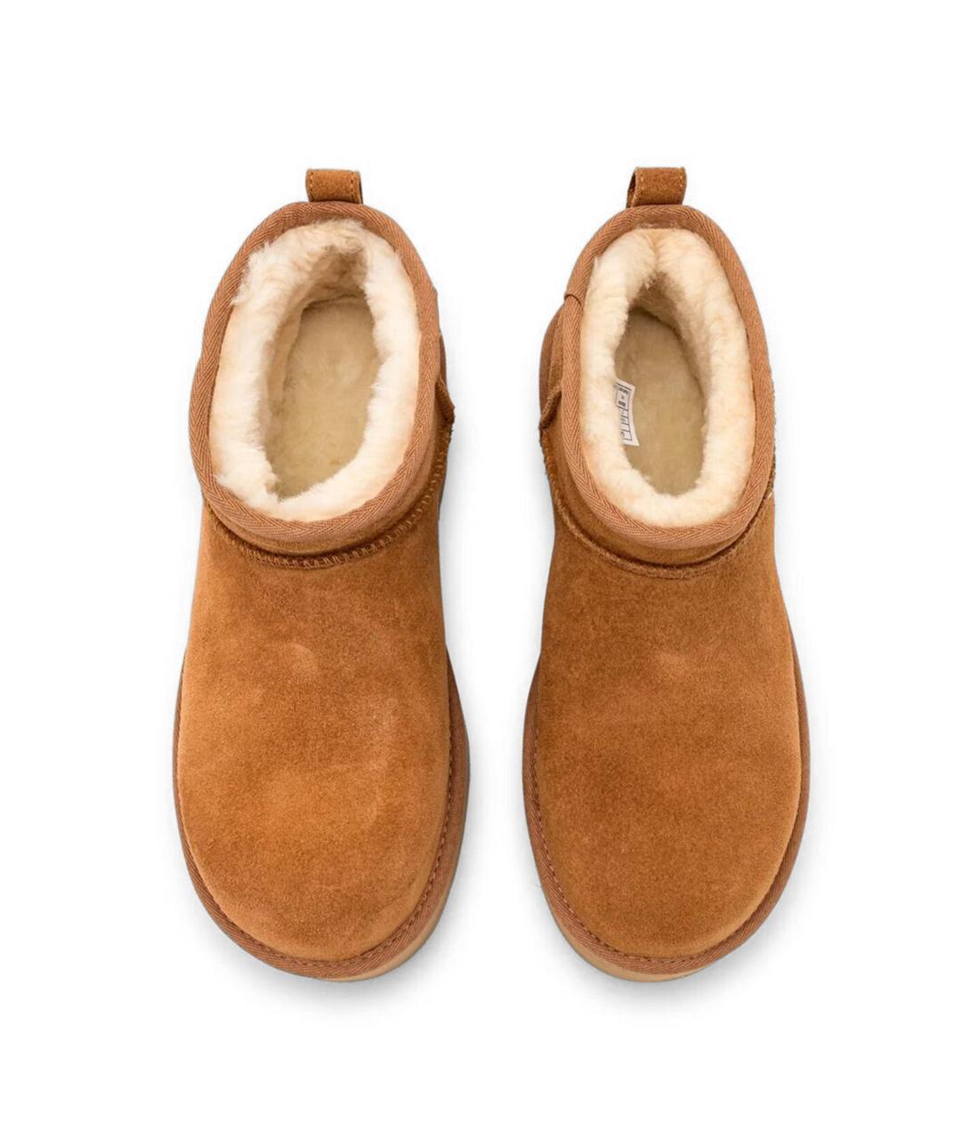 UGG AUSTRALIA Коричневые кожаные ботинки, фото 3