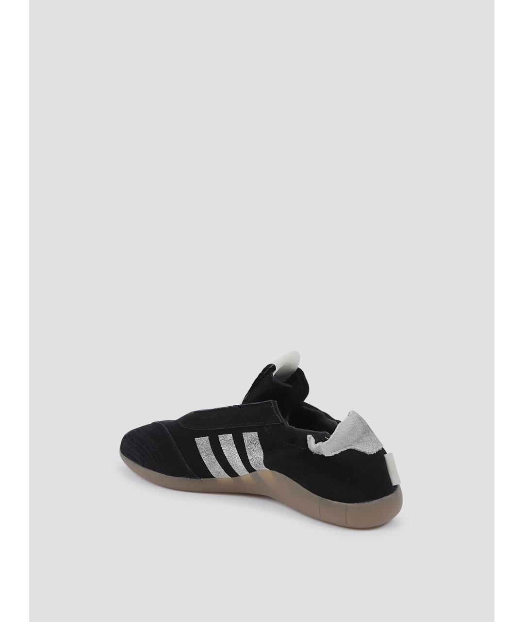 ADIDAS Черные кожаные кроссовки, фото 2