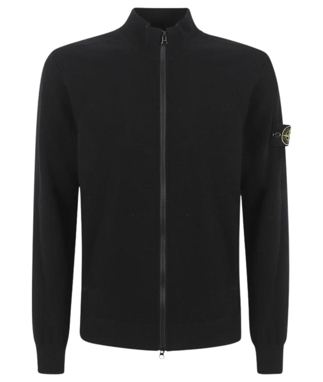 STONE ISLAND Черный полиэстеровый джемпер / свитер, фото 1