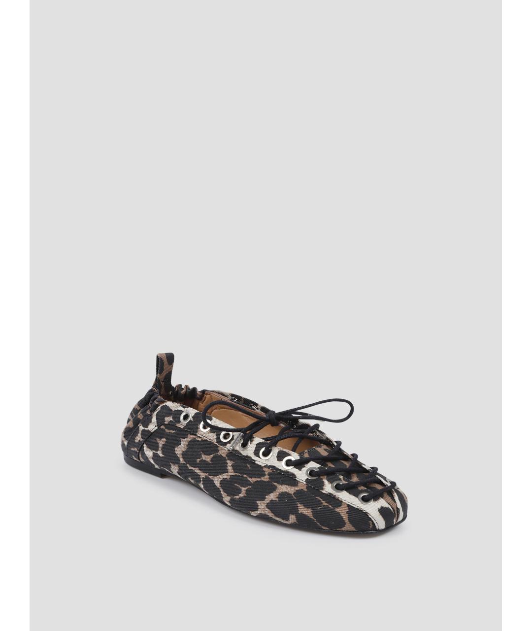 GANNI Мульти текстильные балетки, фото 3