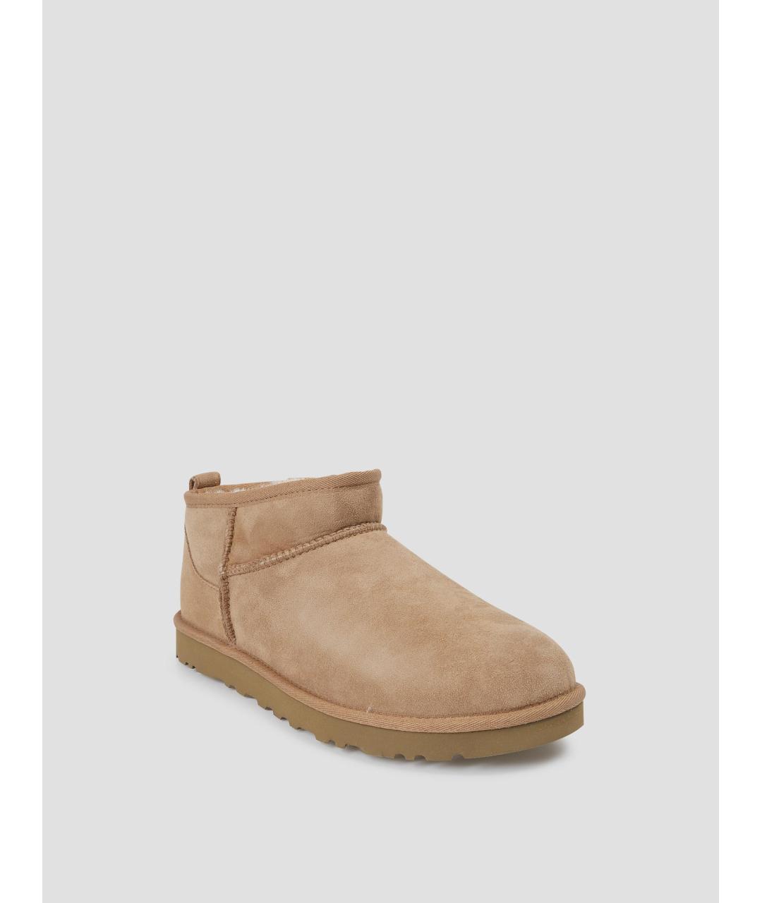 UGG AUSTRALIA Коричневые замшевые низкие ботинки, фото 2