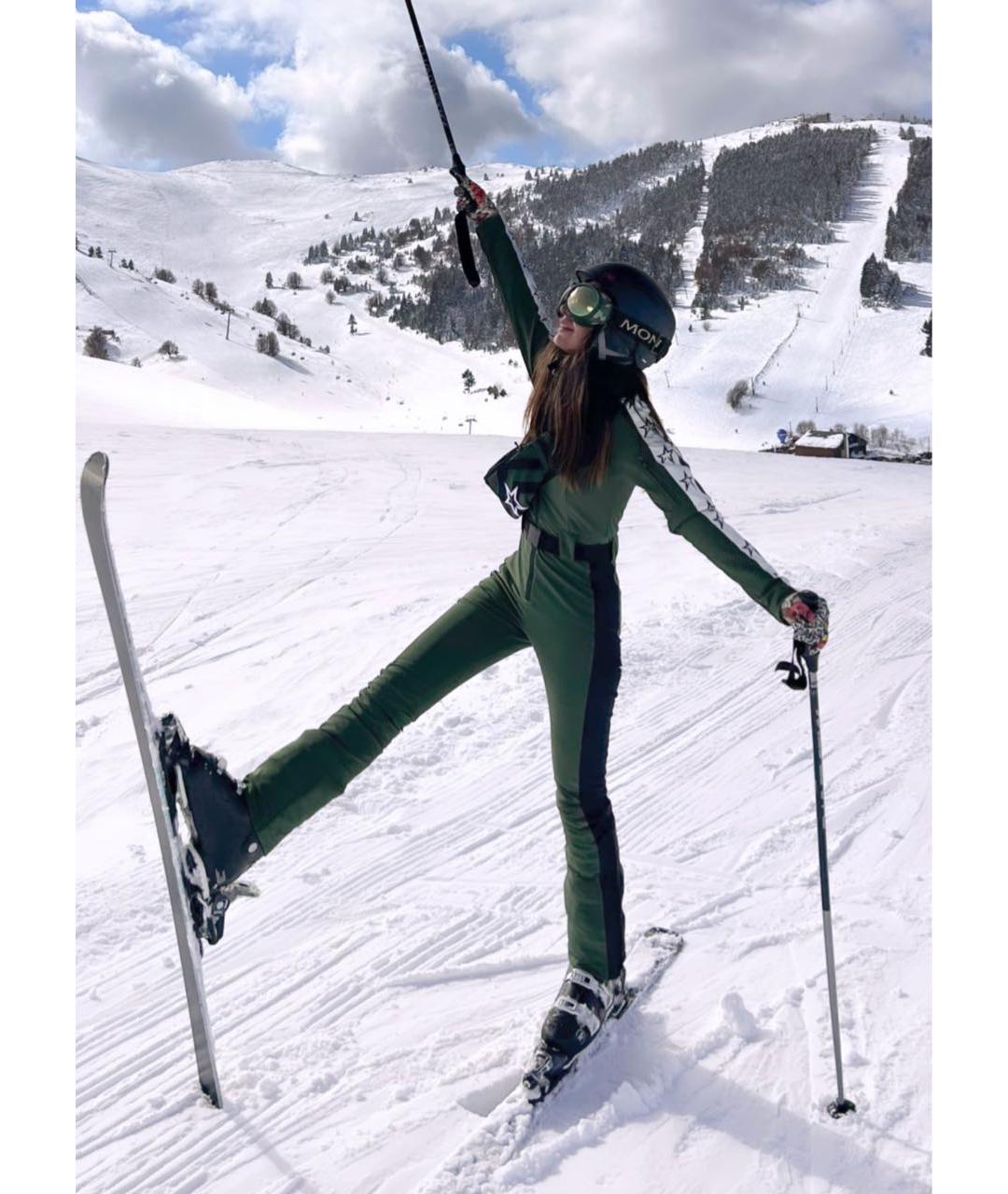 PERFECT MOMENT Хаки полиэстеровый комбинезон, фото 7