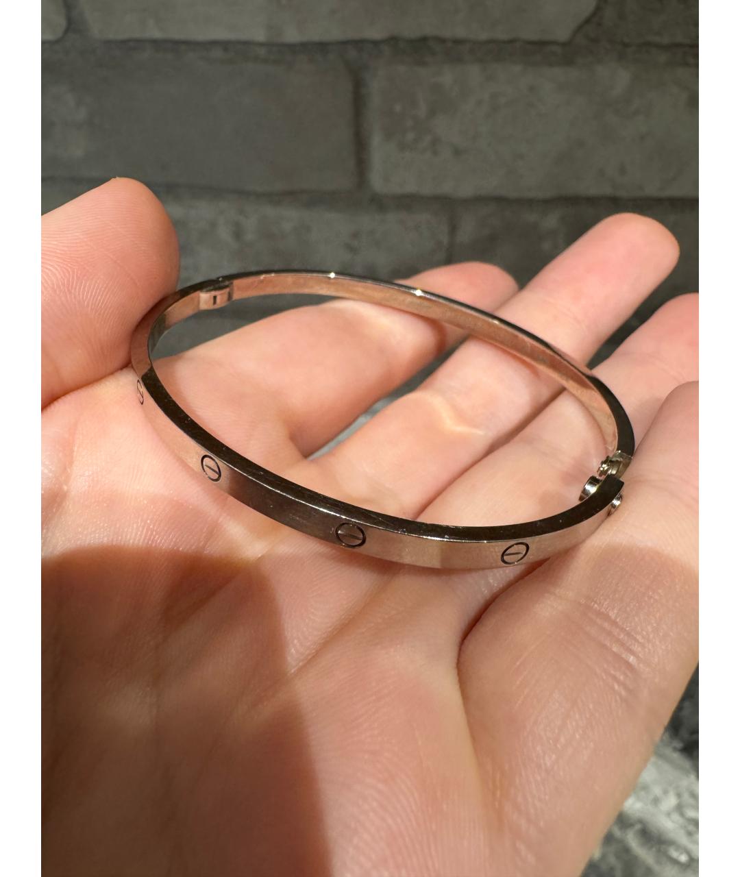 CARTIER Белый браслет из белого золота, фото 5