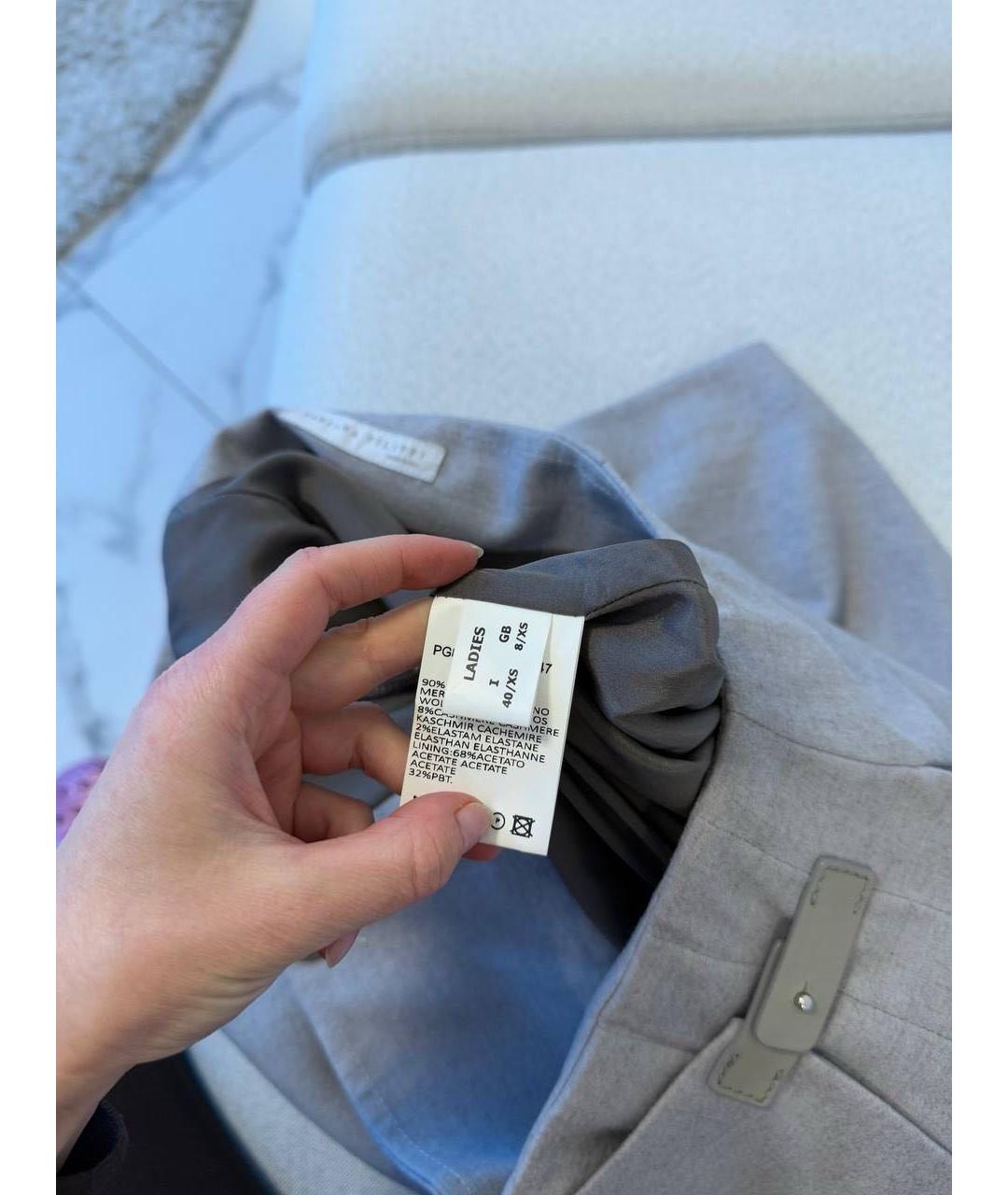 FABIANA FILIPPI Серая кашемировая юбка миди, фото 6