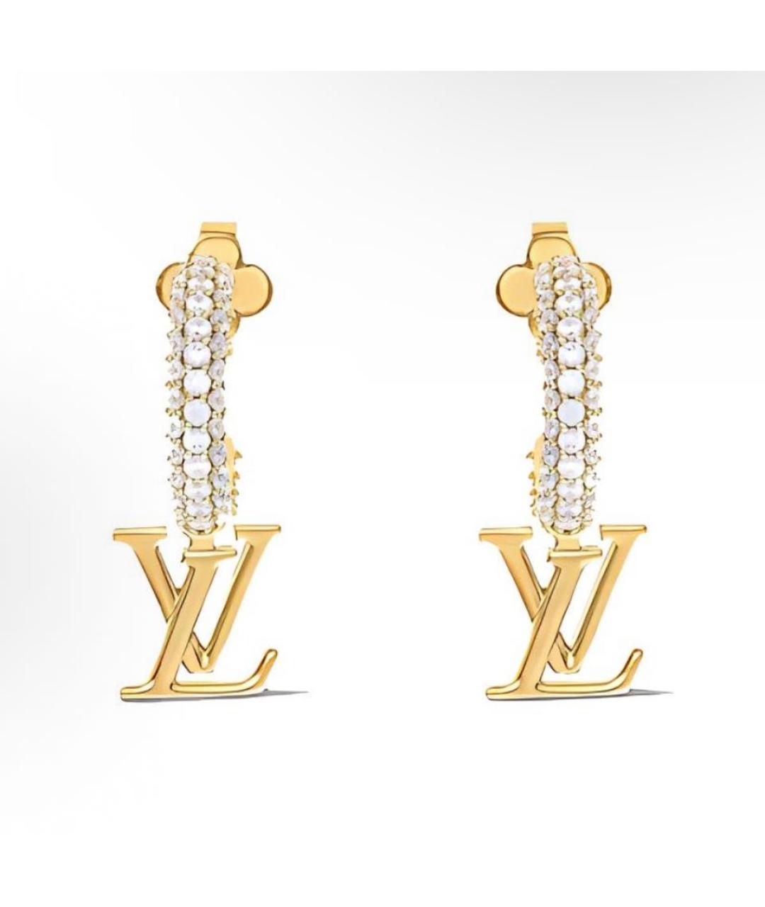LOUIS VUITTON Золотые серьги, фото 4