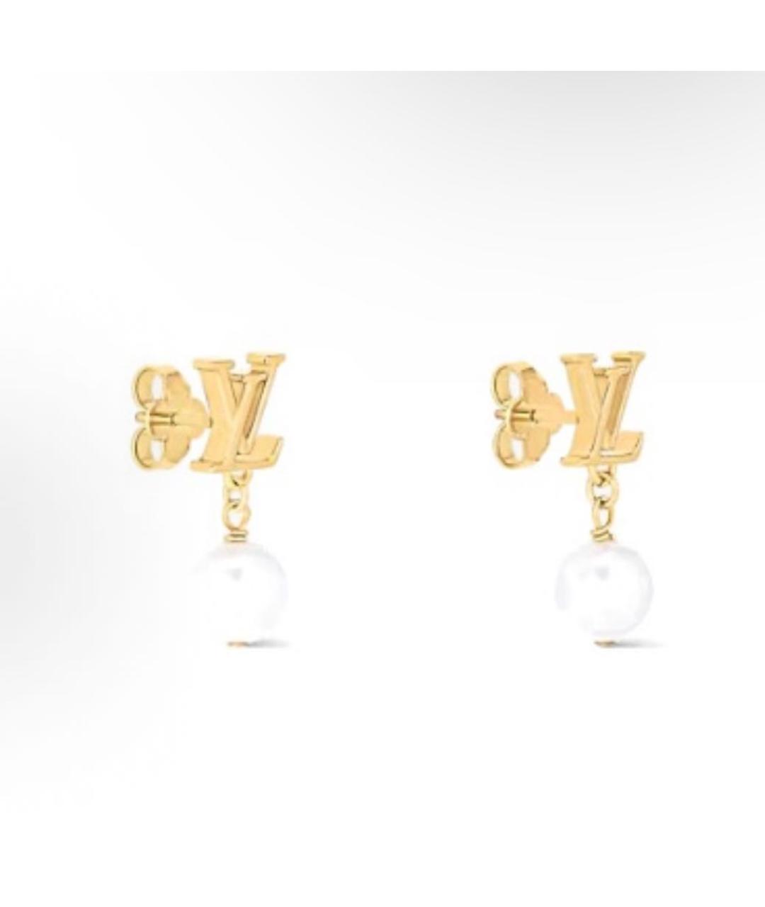 LOUIS VUITTON Золотые серьги, фото 2