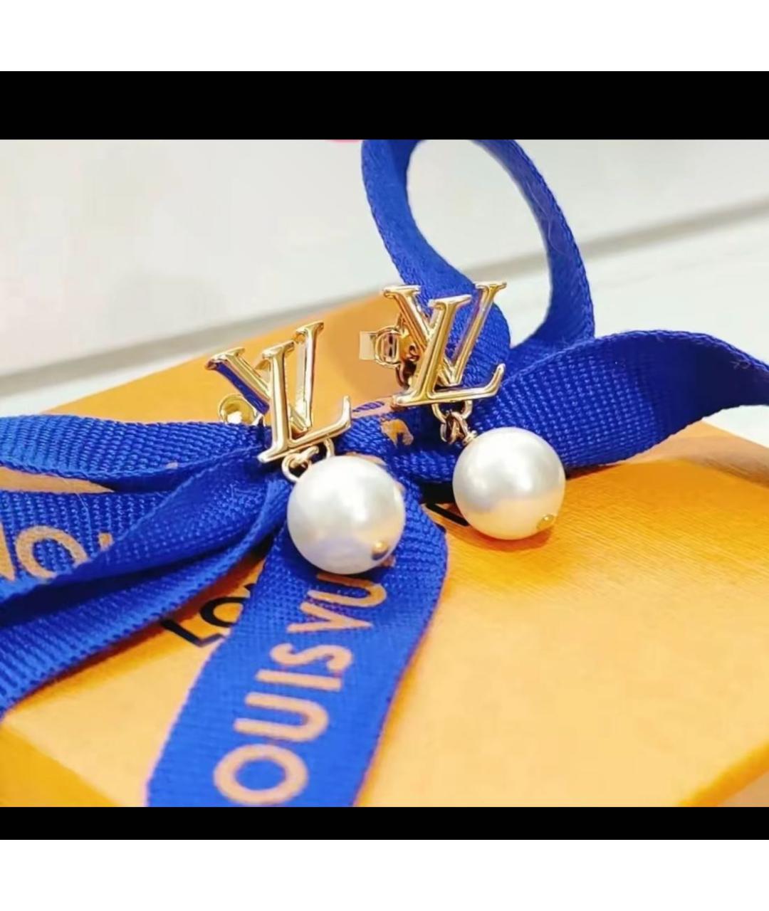 LOUIS VUITTON Золотые серьги, фото 3