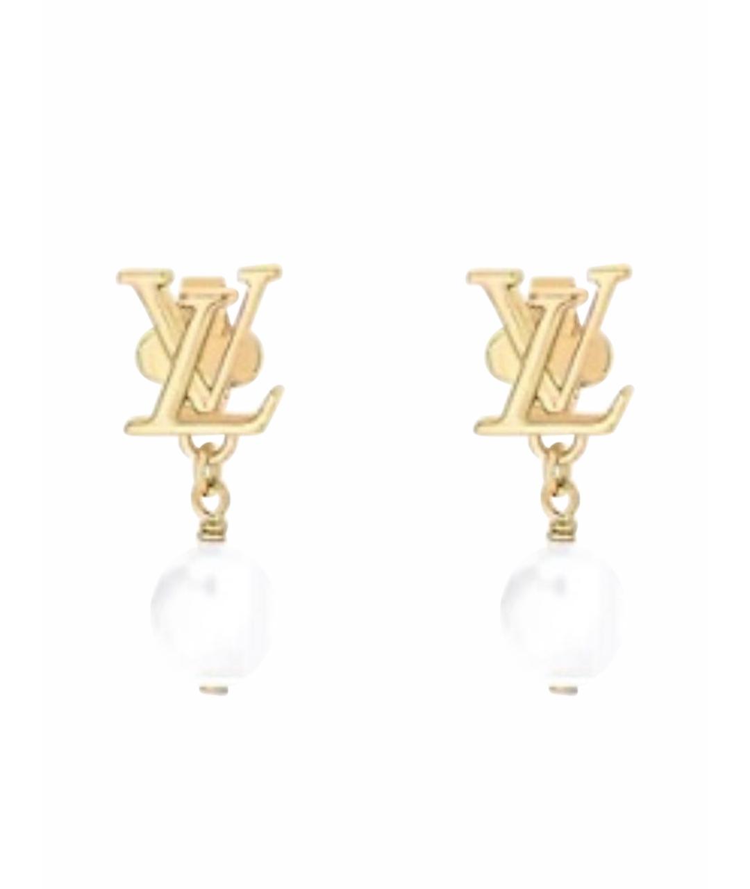 LOUIS VUITTON Золотые серьги, фото 1
