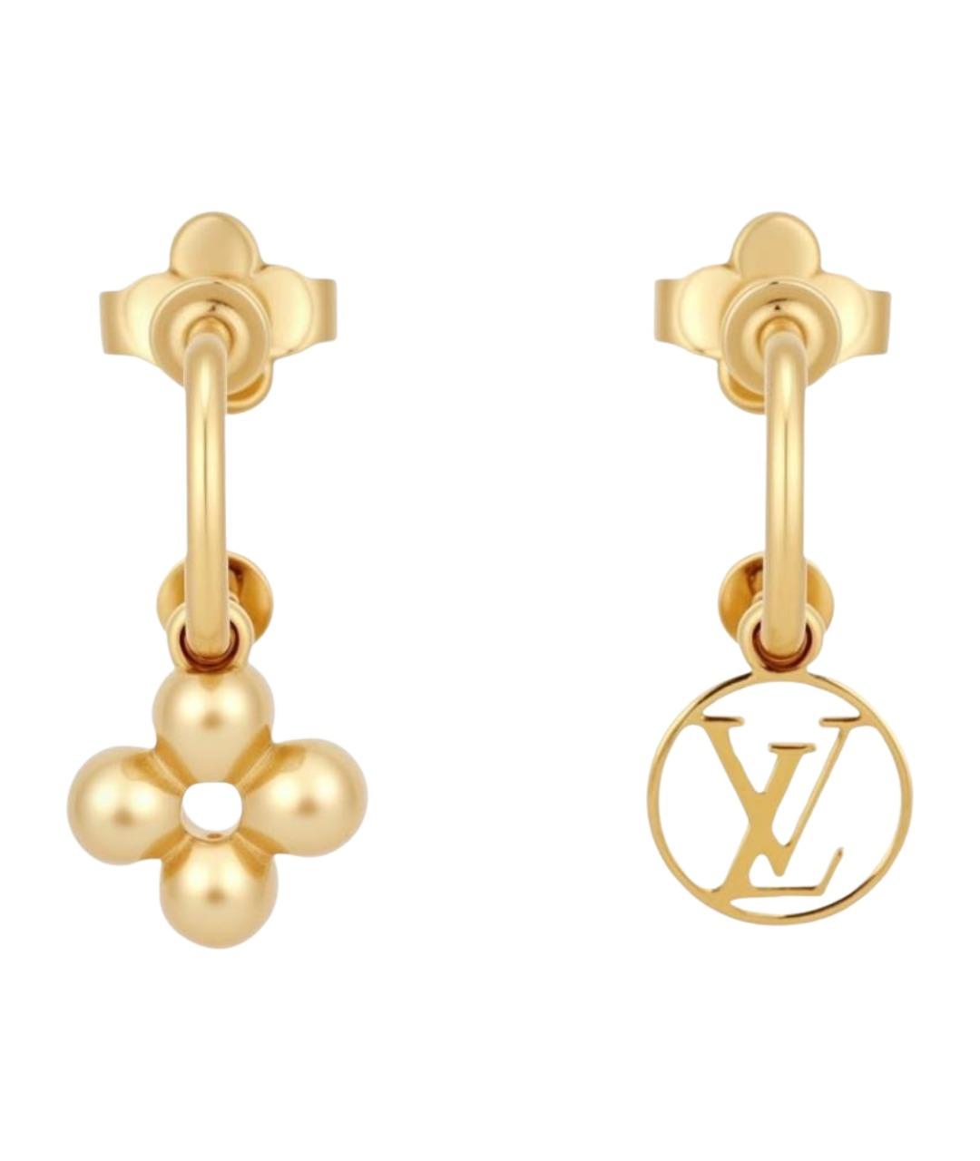 LOUIS VUITTON Золотые серьги, фото 1