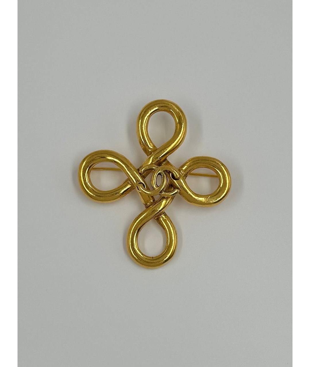 CHANEL Золотая позолоченная булавка / брошь, фото 6