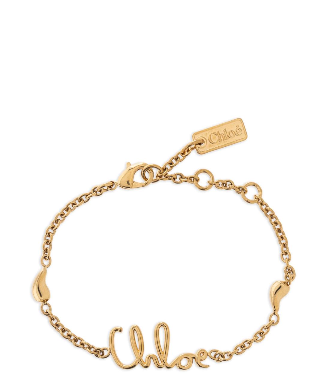 CHLOE Золотой металлический браслет, фото 1