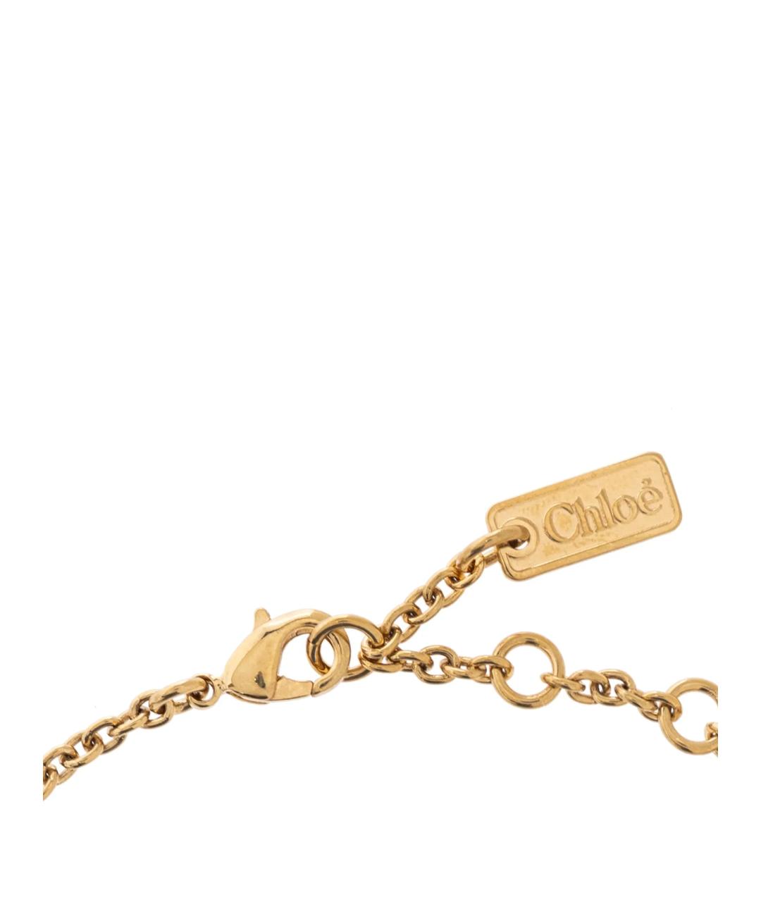 CHLOE Золотой металлический браслет, фото 3