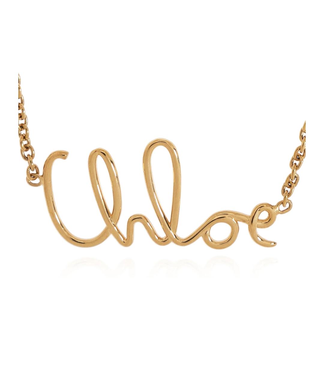 CHLOE Золотая металлическая цепочка, фото 2