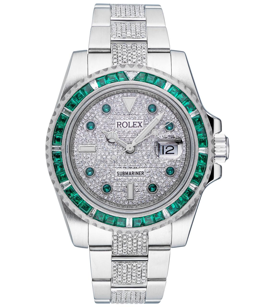 ROLEX Серебряные часы, фото 1