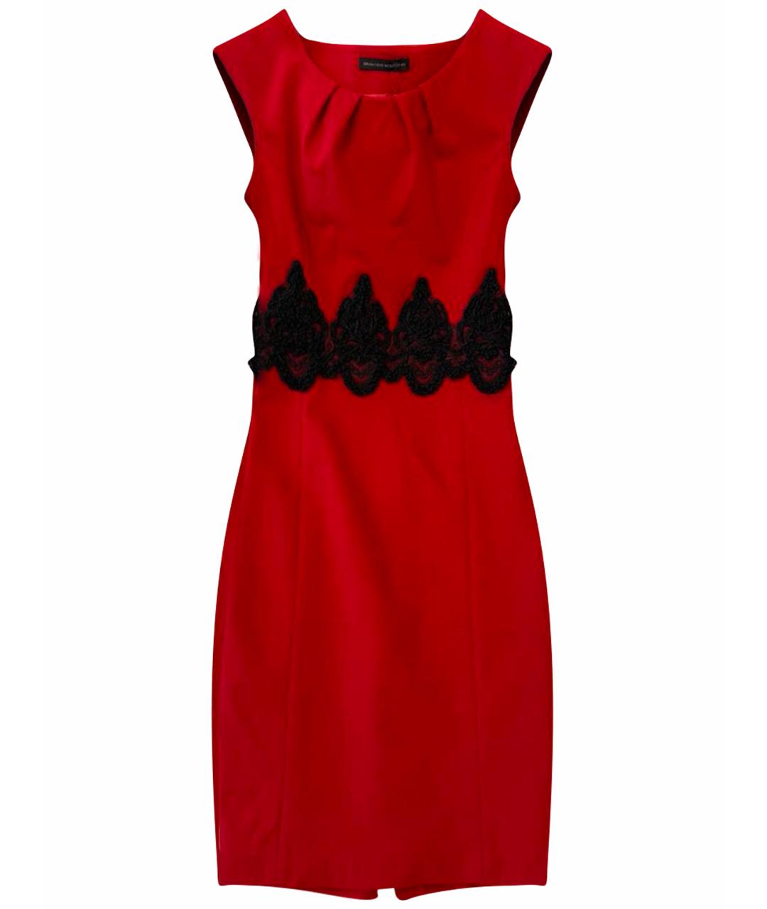 ERMANNO SCERVINO Красное хлопковое повседневное платье, фото 1