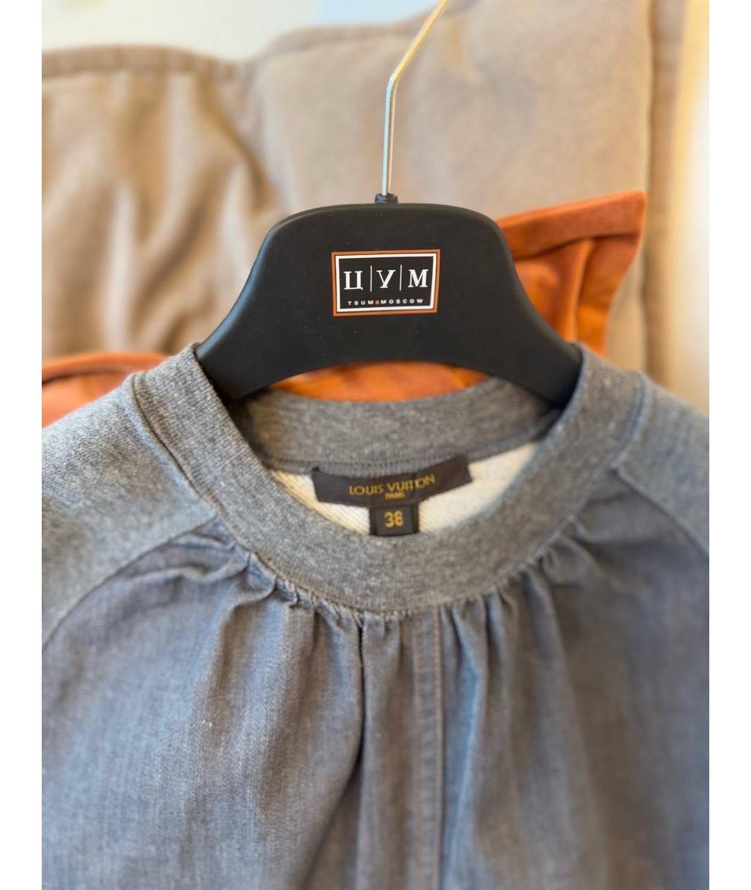 LOUIS VUITTON Серый хлопковый костюм с брюками, фото 3