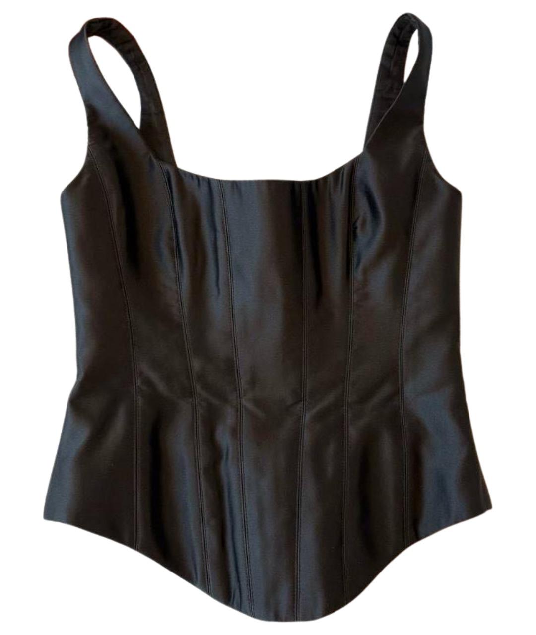 ROZIECORSETS Черный атласный корсет, фото 1