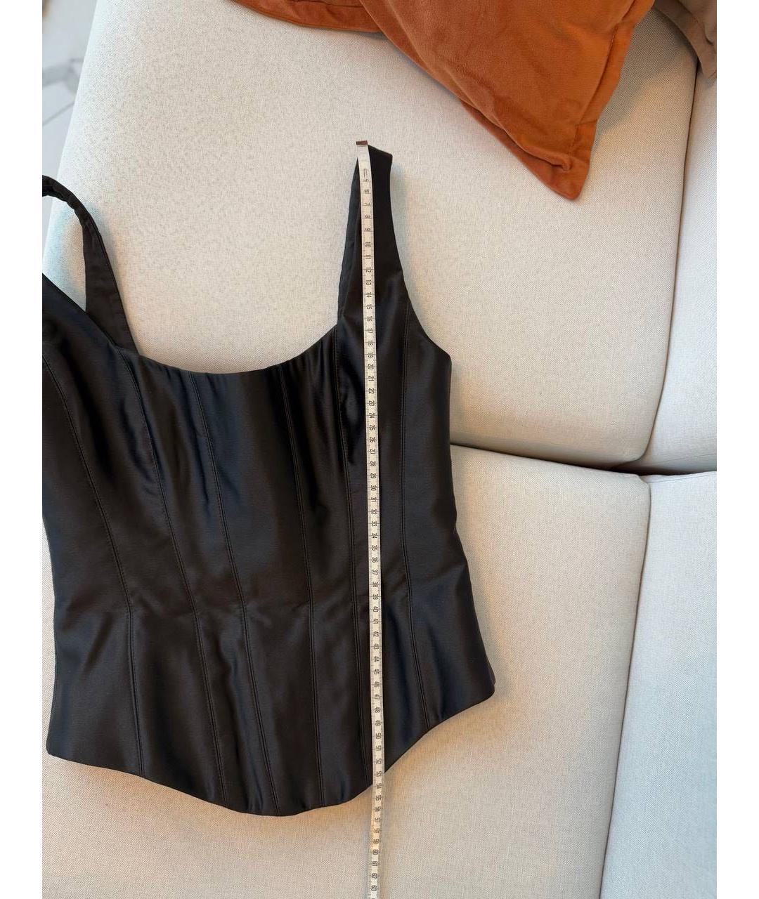 ROZIECORSETS Черный атласный корсет, фото 4