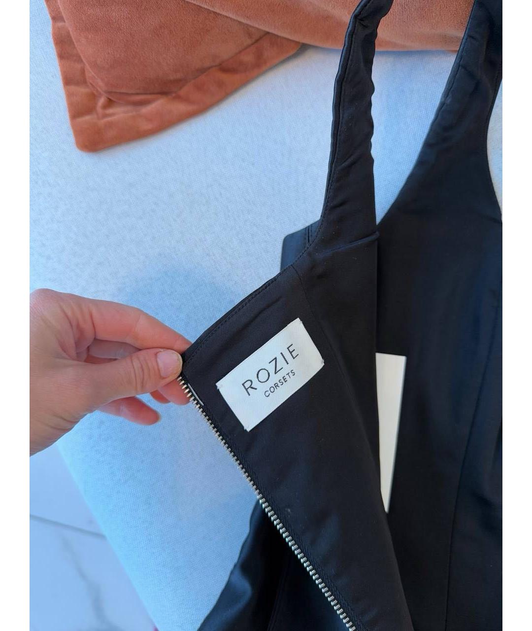 ROZIECORSETS Черный атласный корсет, фото 6