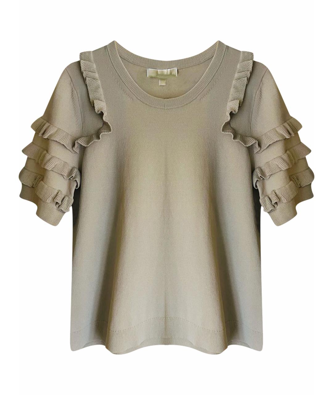 MICHAEL MICHAEL KORS Бежевая вискозная блузы, фото 1