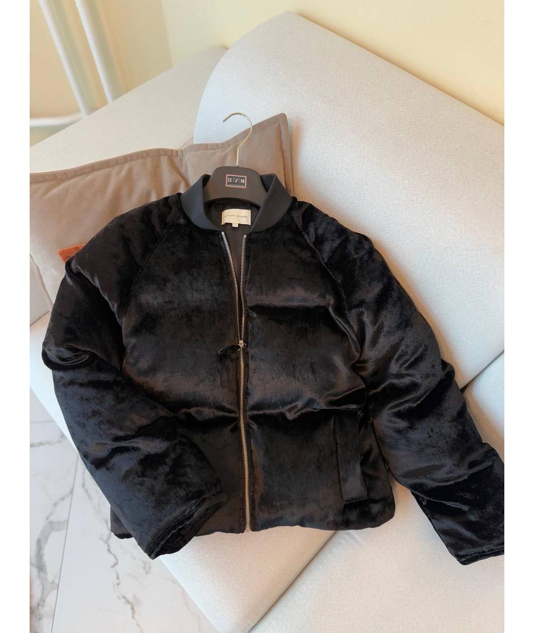 LOULOU STUDIO Черная полиэстеровая куртка, фото 4