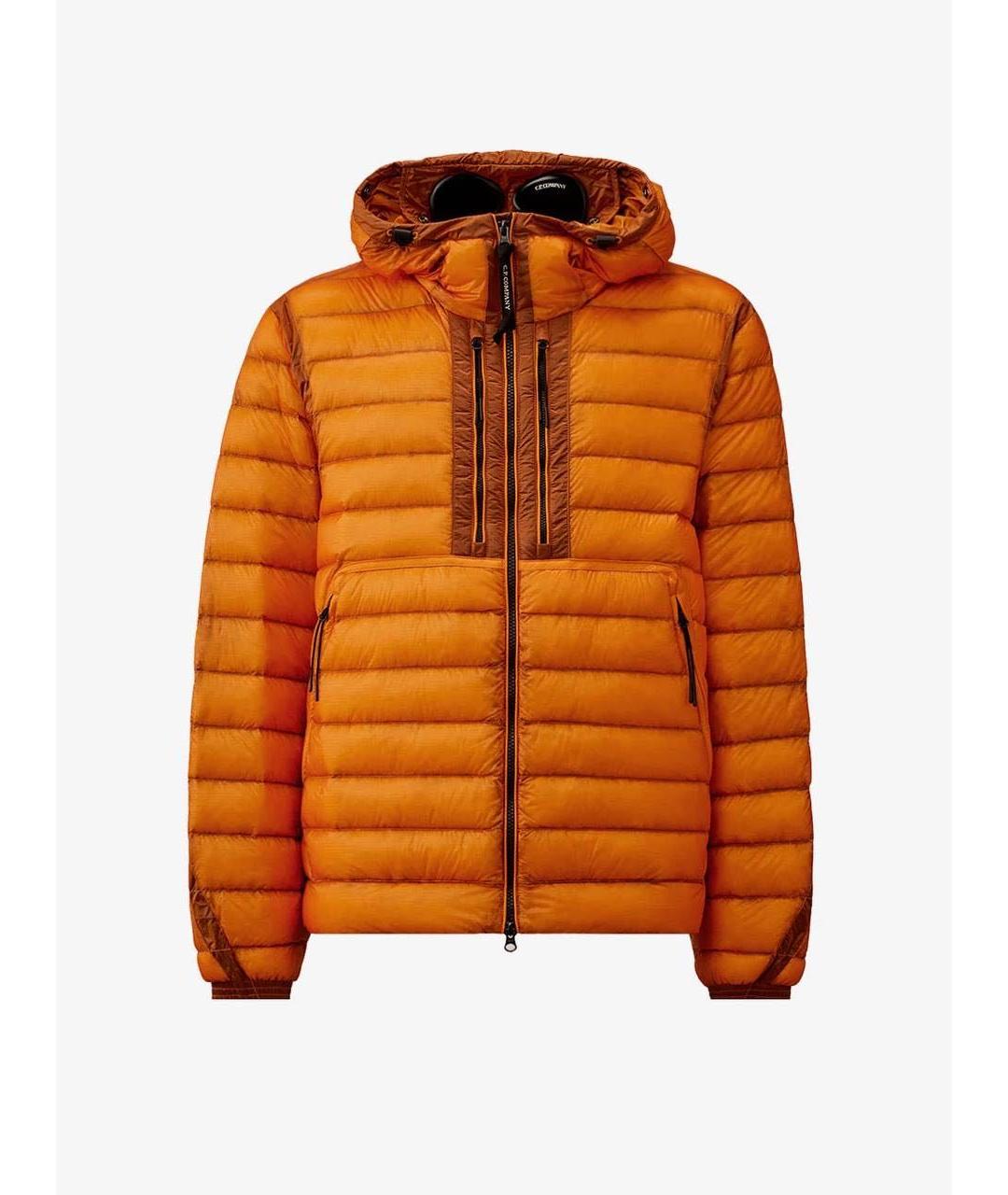 CP COMPANY Оранжевый полиамидовый пуховик, фото 5
