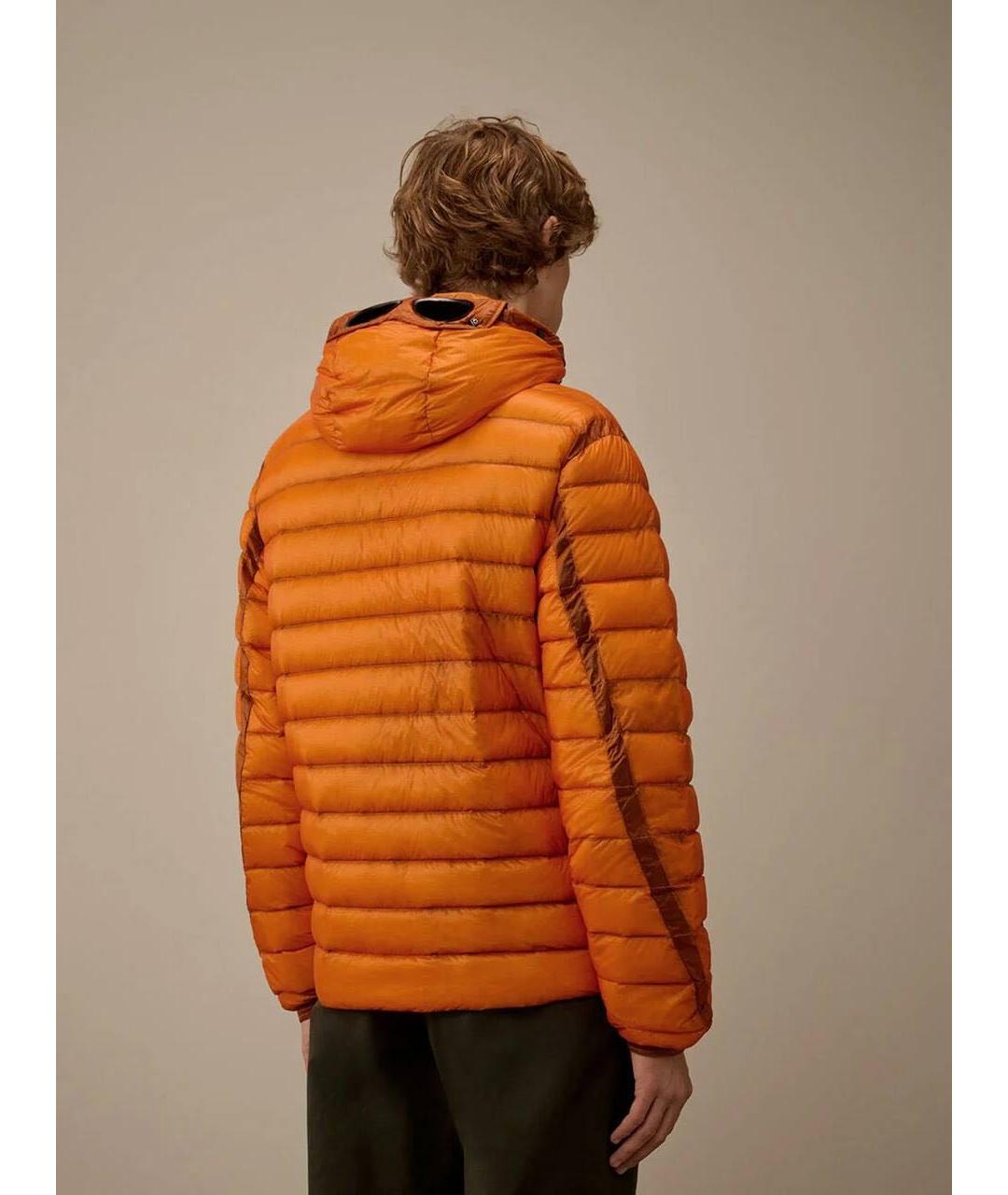 CP COMPANY Оранжевый полиамидовый пуховик, фото 3