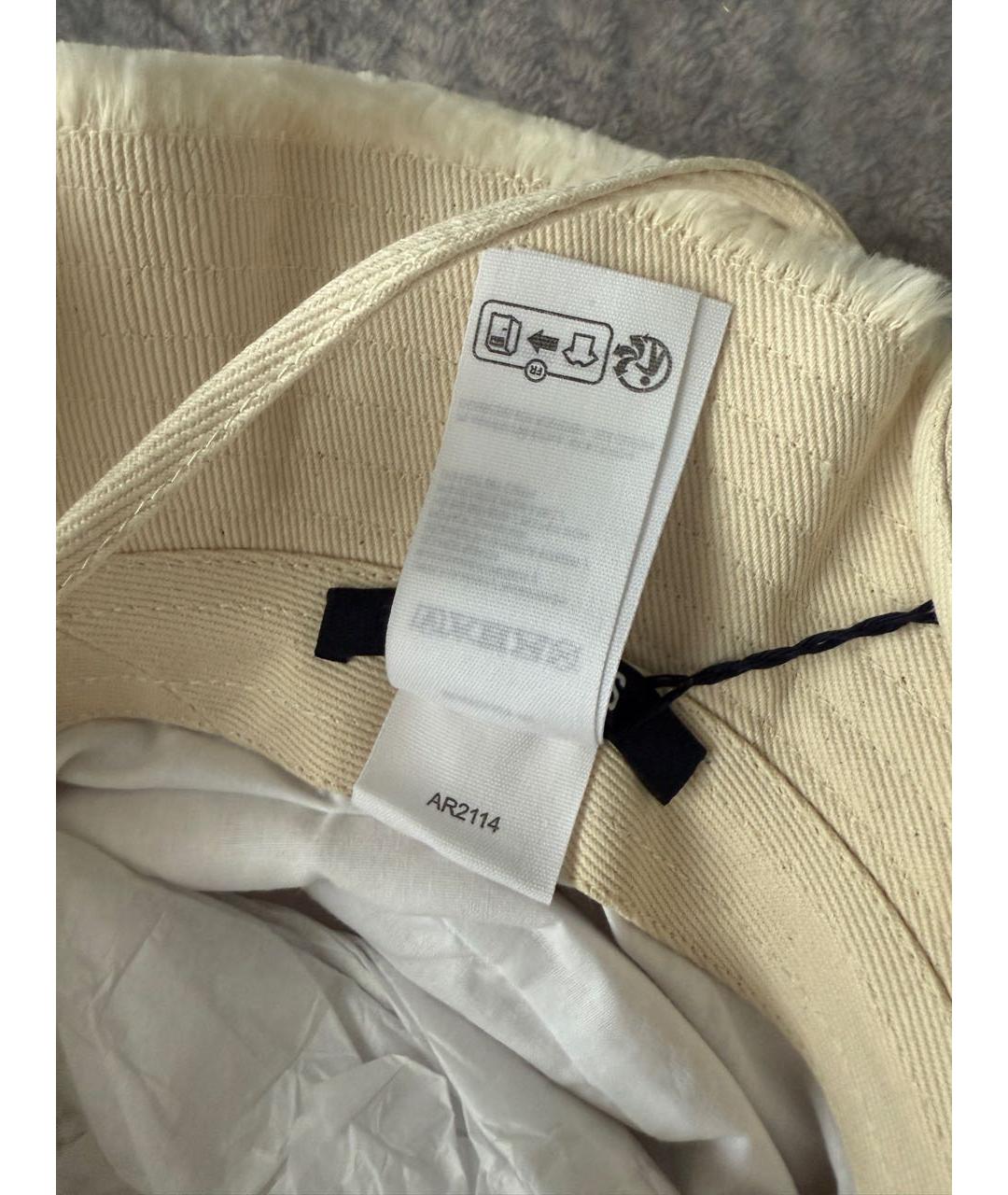 JACQUEMUS Бежевая хлопковая панама, фото 4