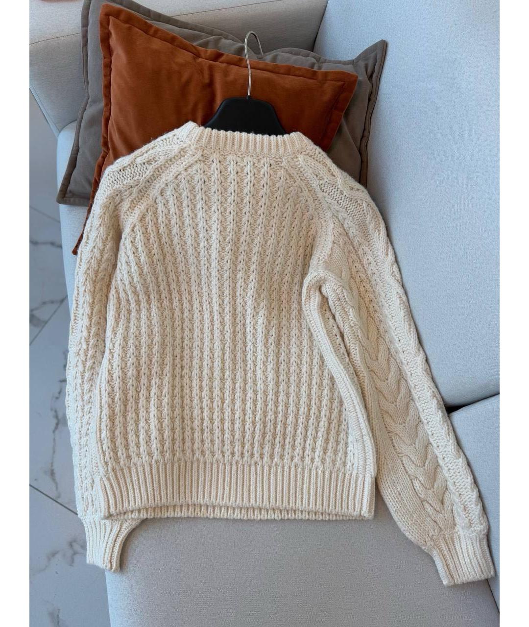 MAJE Белый шерстяной джемпер / свитер, фото 2
