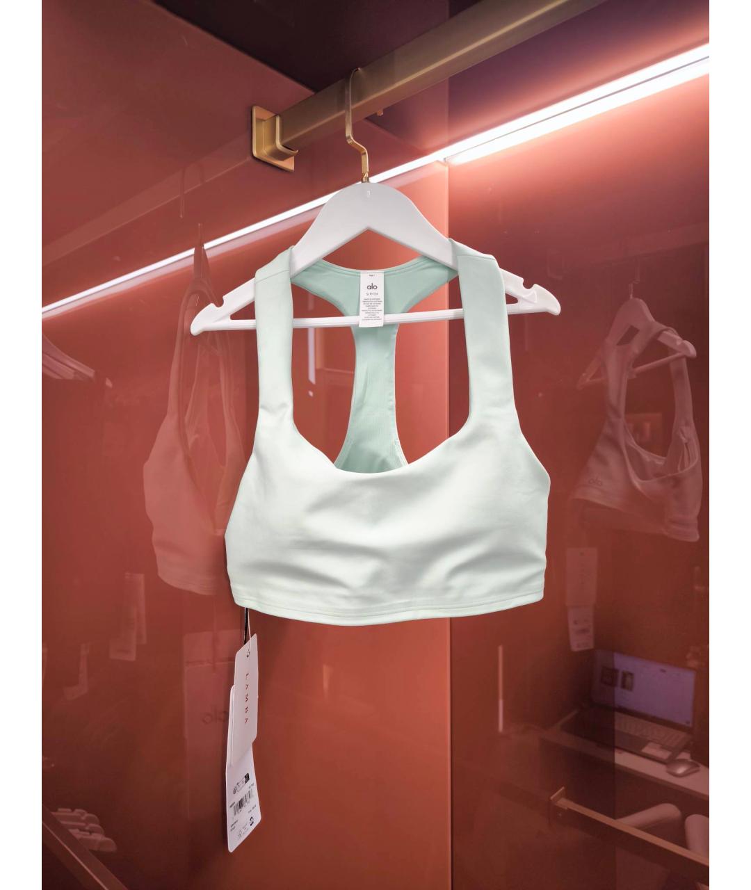 ALO YOGA Зеленый синтетический корсет, фото 5