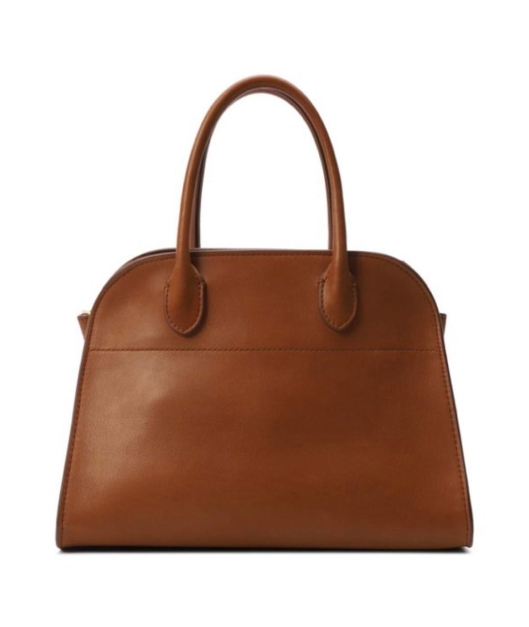 THE ROW Коричневая кожаная сумка с короткими ручками, фото 8