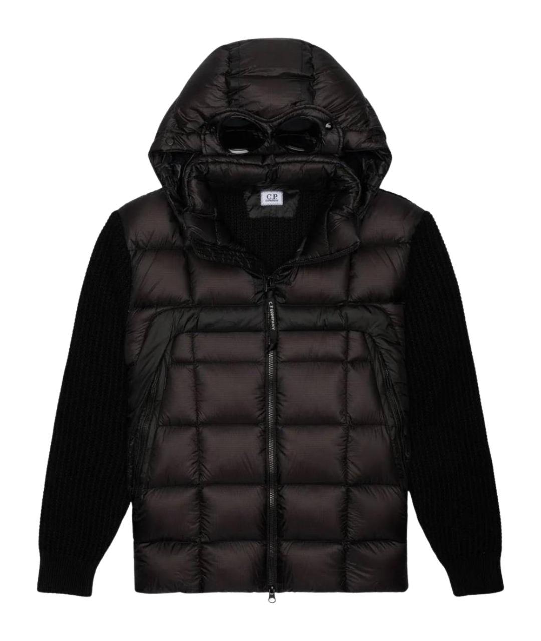CP COMPANY Черный шерстяной пуховик, фото 1