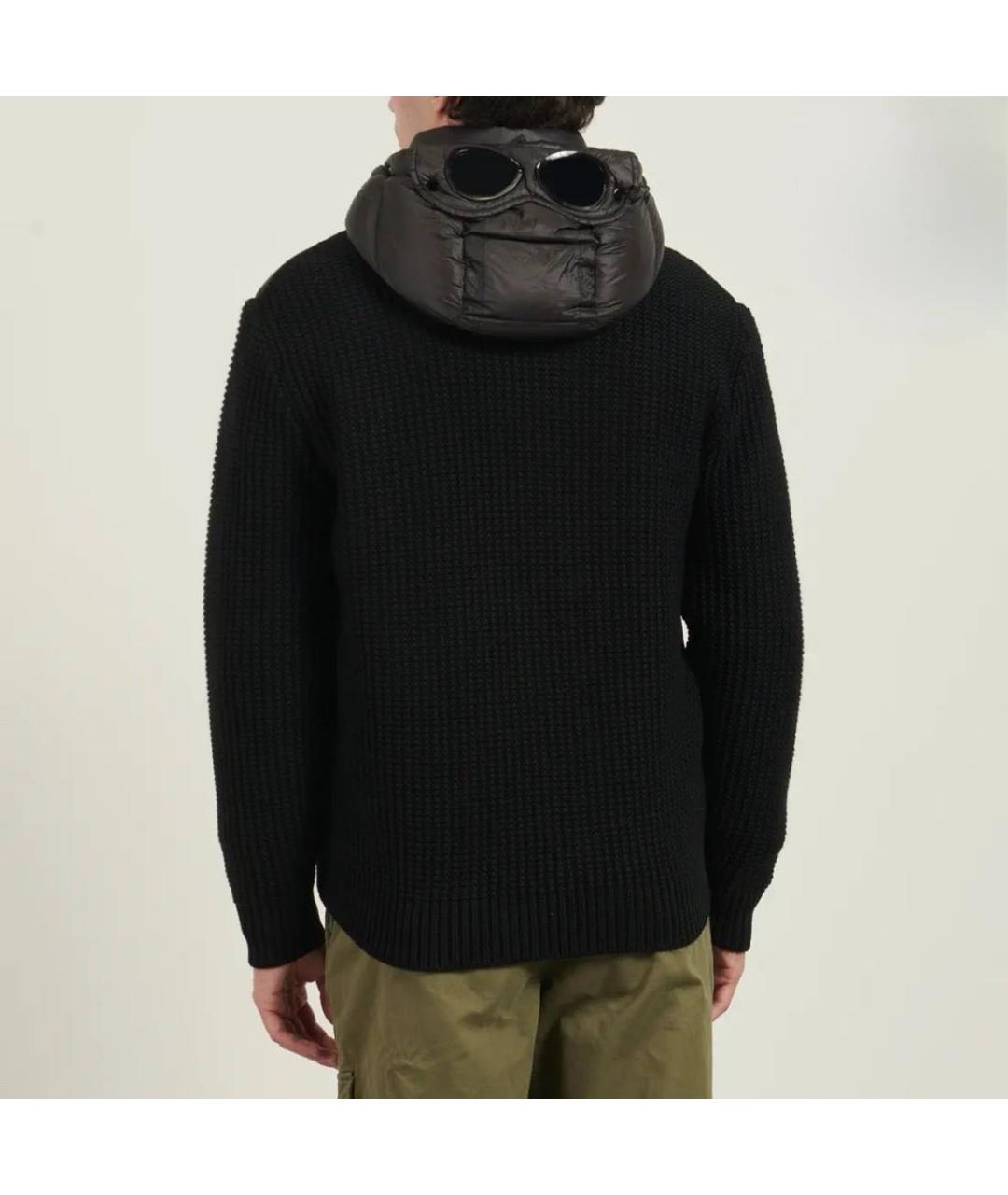 CP COMPANY Черный шерстяной пуховик, фото 3
