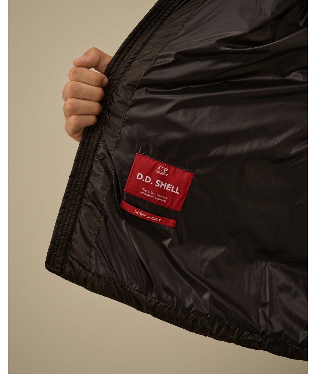 CP COMPANY Черный полиамидовый пуховик, фото 6