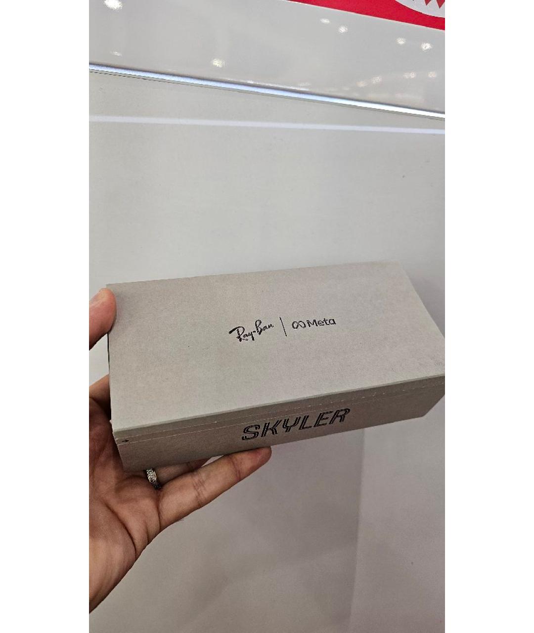 RAY BAN Черные пластиковые солнцезащитные очки, фото 2