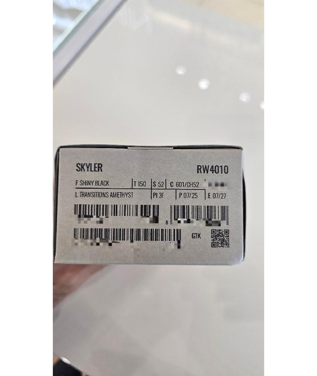 RAY BAN Черные пластиковые солнцезащитные очки, фото 5