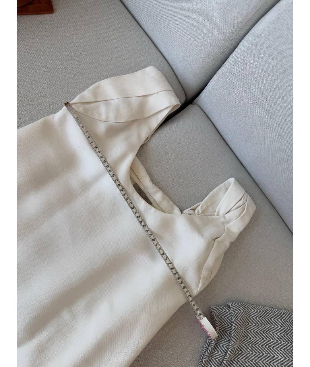 BOTTEGA VENETA Бежевое хлопковое платье, фото 4