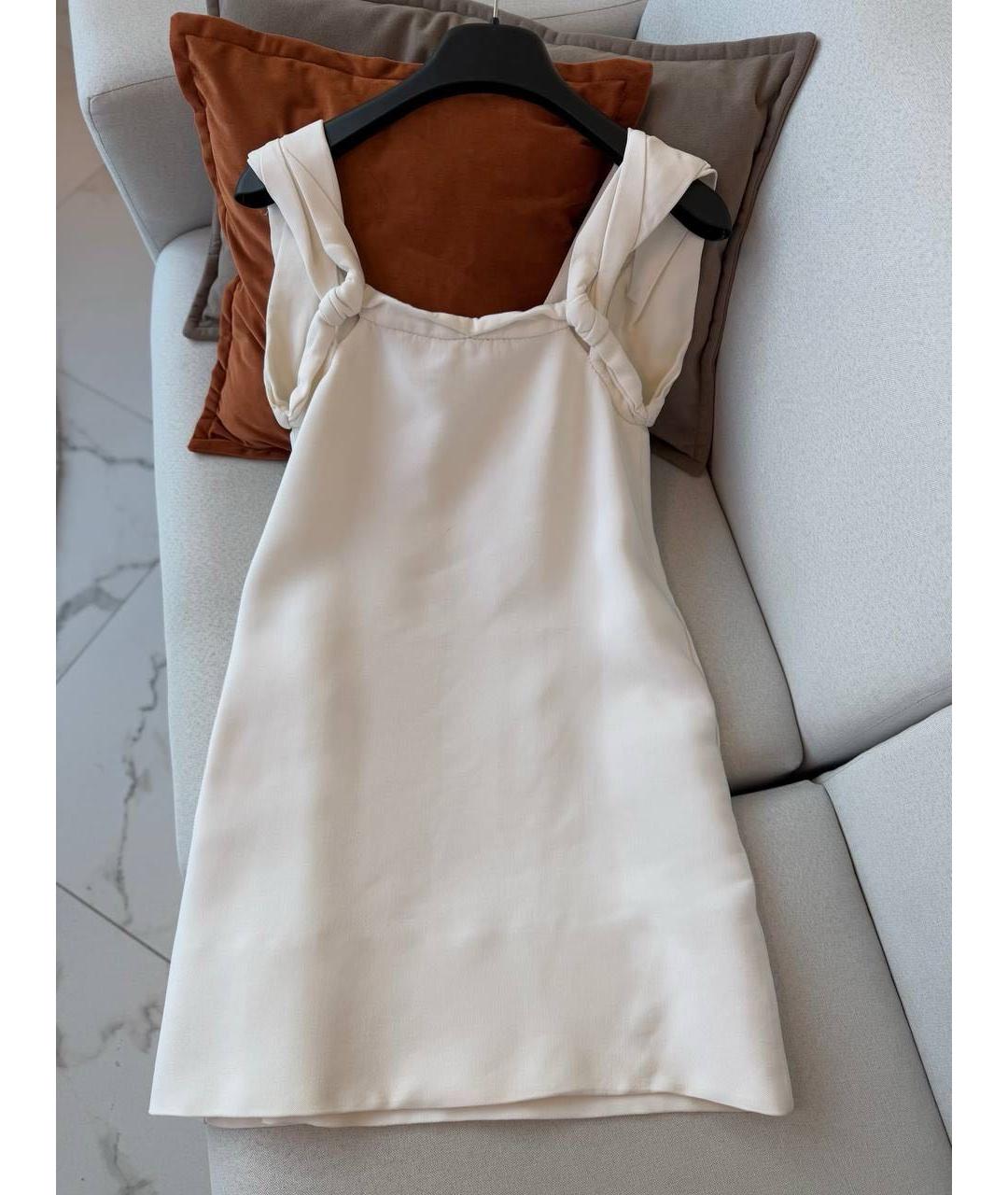 BOTTEGA VENETA Бежевое хлопковое платье, фото 2