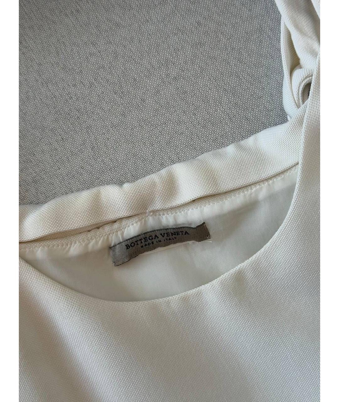 BOTTEGA VENETA Бежевое хлопковое платье, фото 3