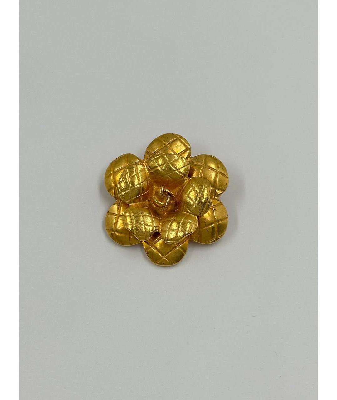 CHANEL Золотая позолоченная булавка / брошь, фото 7