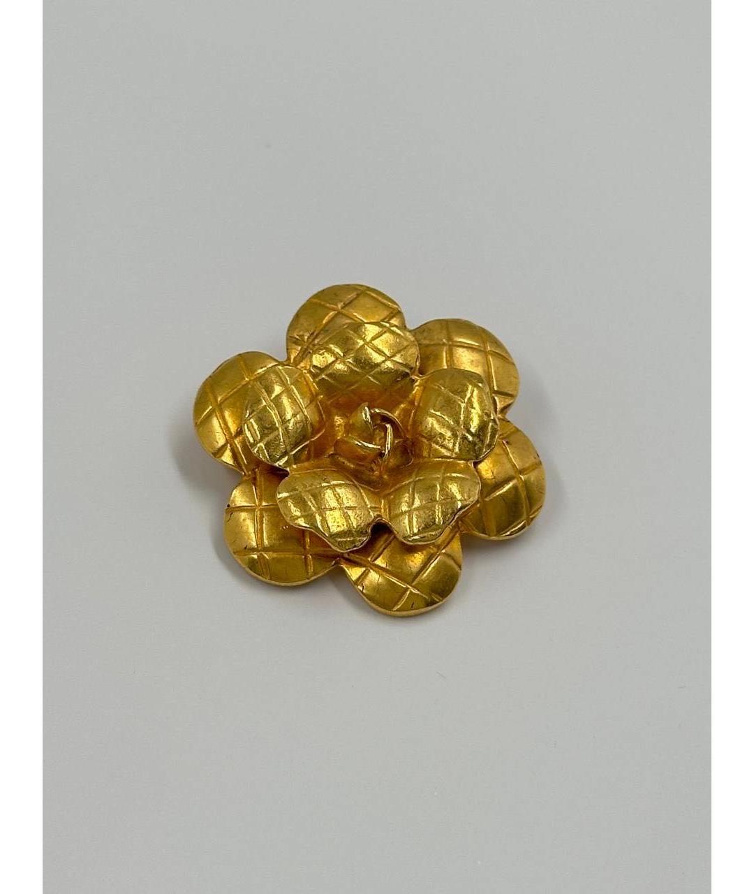 CHANEL Золотая позолоченная булавка / брошь, фото 2