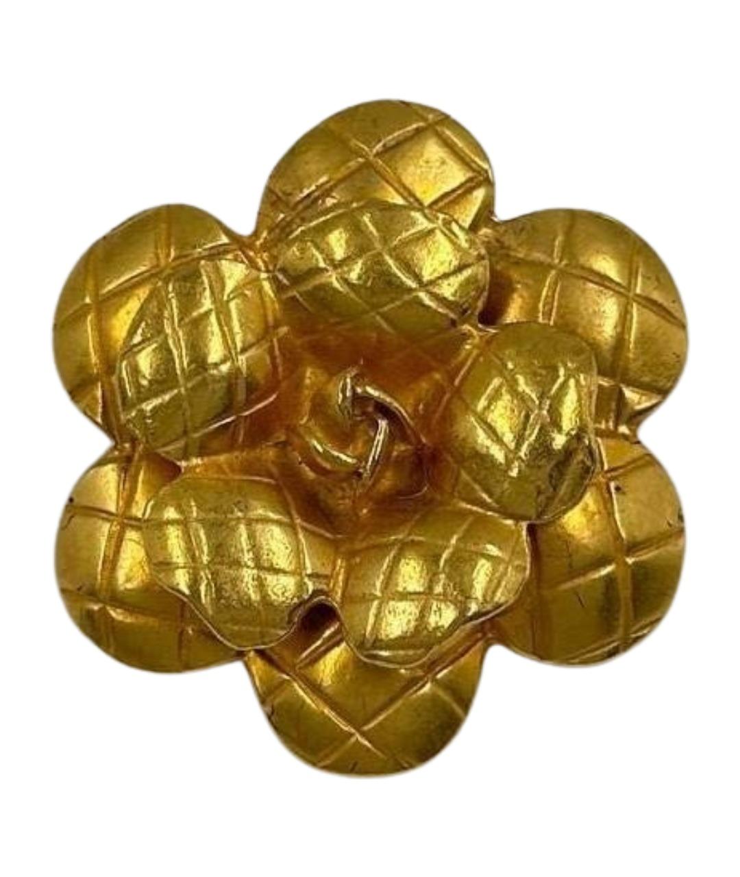 CHANEL Золотая позолоченная булавка / брошь, фото 1