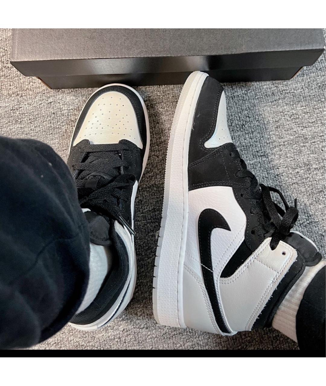 JORDAN Черные замшевые высокие кроссовки / кеды, фото 3